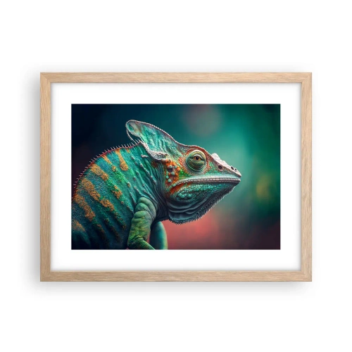 Poster in cornice rovere chiaro - Mi vedi? Non va bene... - 40x30 cm