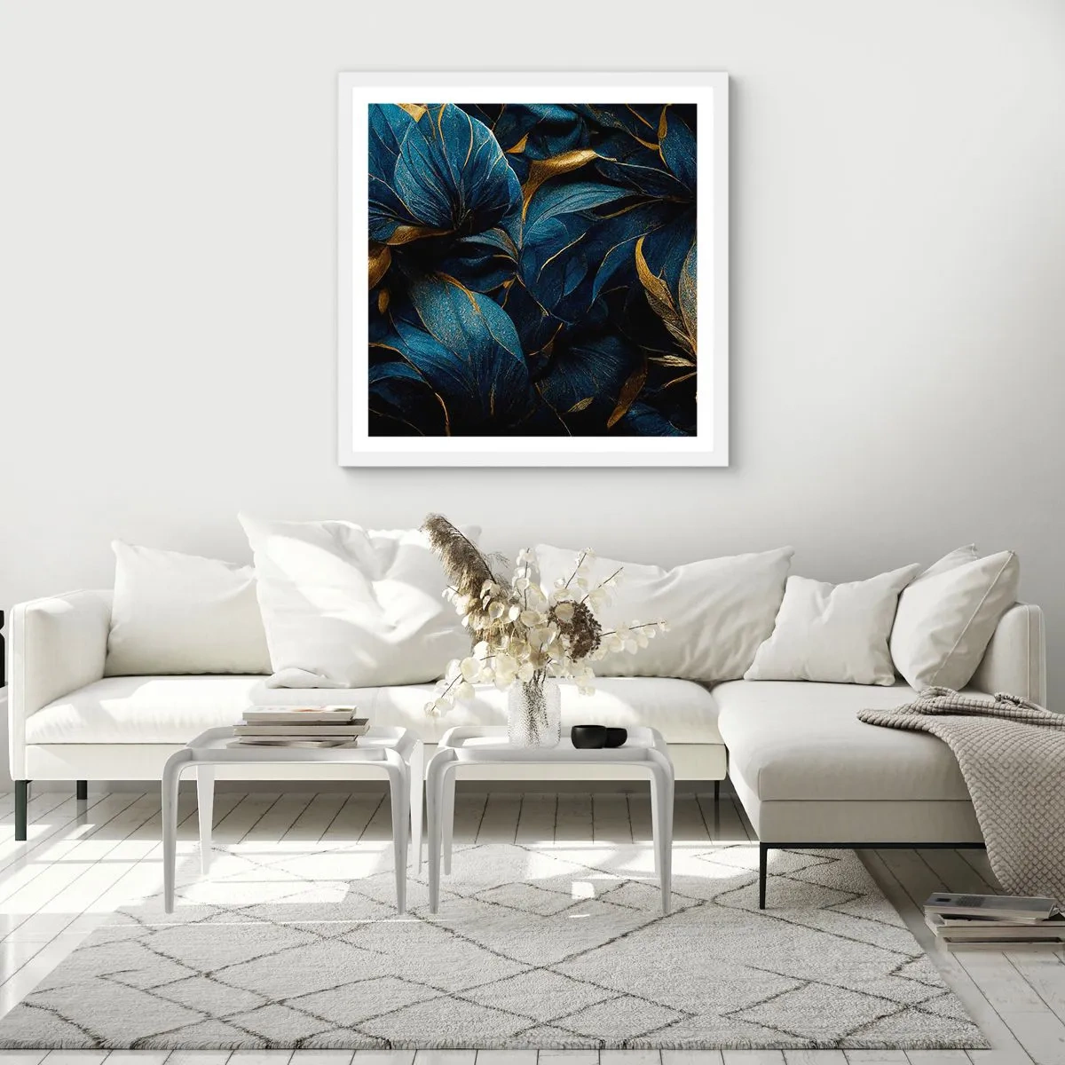 Poster in cornice bianca - Foderati d'oro - 50x50 cm