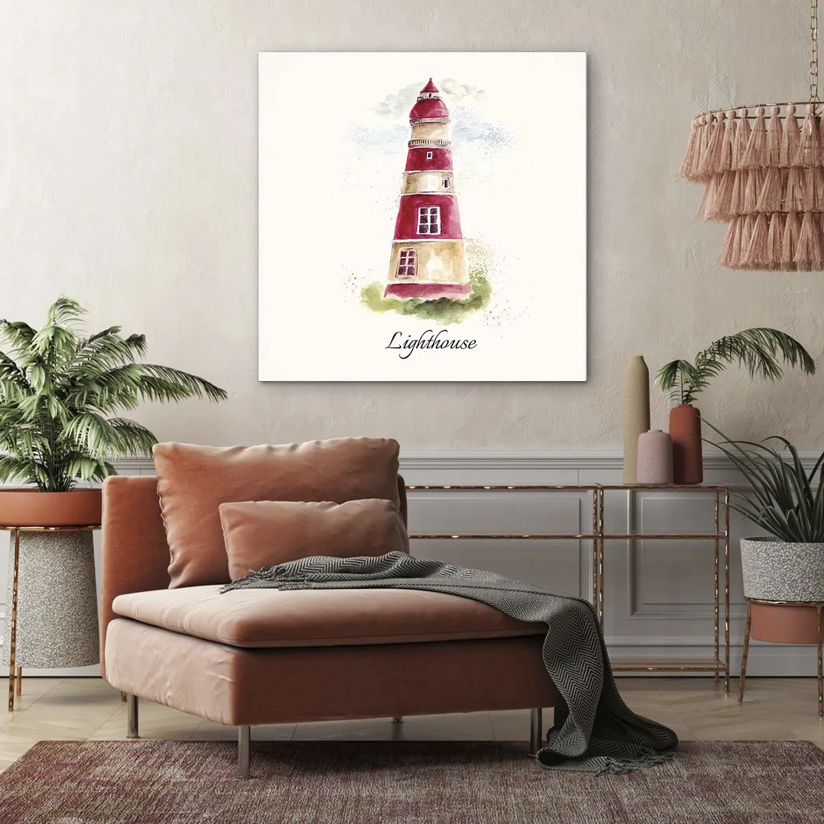 Quadro su tela - Stampe su Tela - Attorno è sempre bel tempo - 30x30 cm