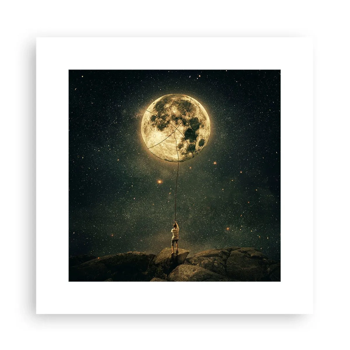 Poster - Chi ha rubato la luna - 30x30 cm