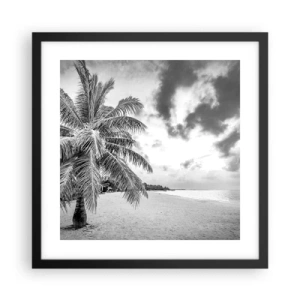 Poster in cornice nera - Quando hai nostalgia della solitudine... - 40x40 cm