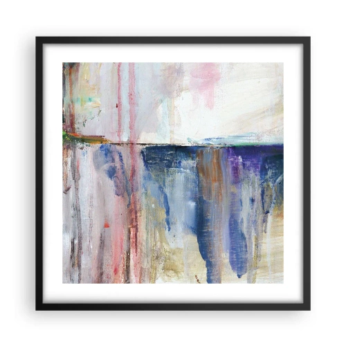 Poster in cornice nera - Impressioni e suggestioni colorate - 50x50 cm
