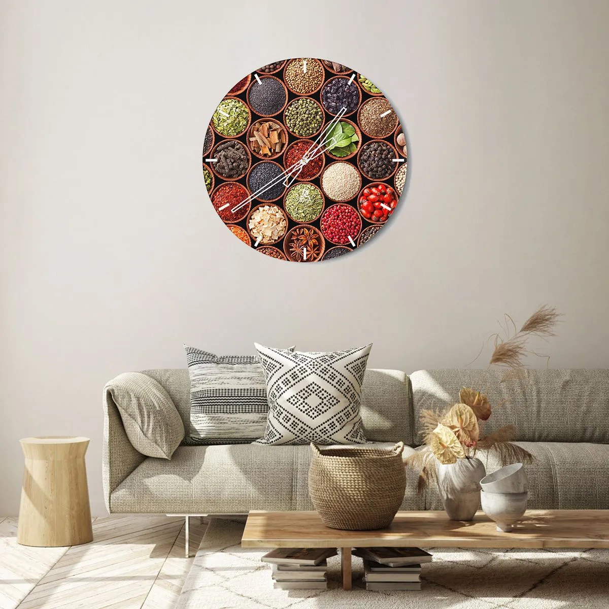 Orologio da parete - Orologio in Vetro - Tutti i gusti del mondo - 40x40 cm