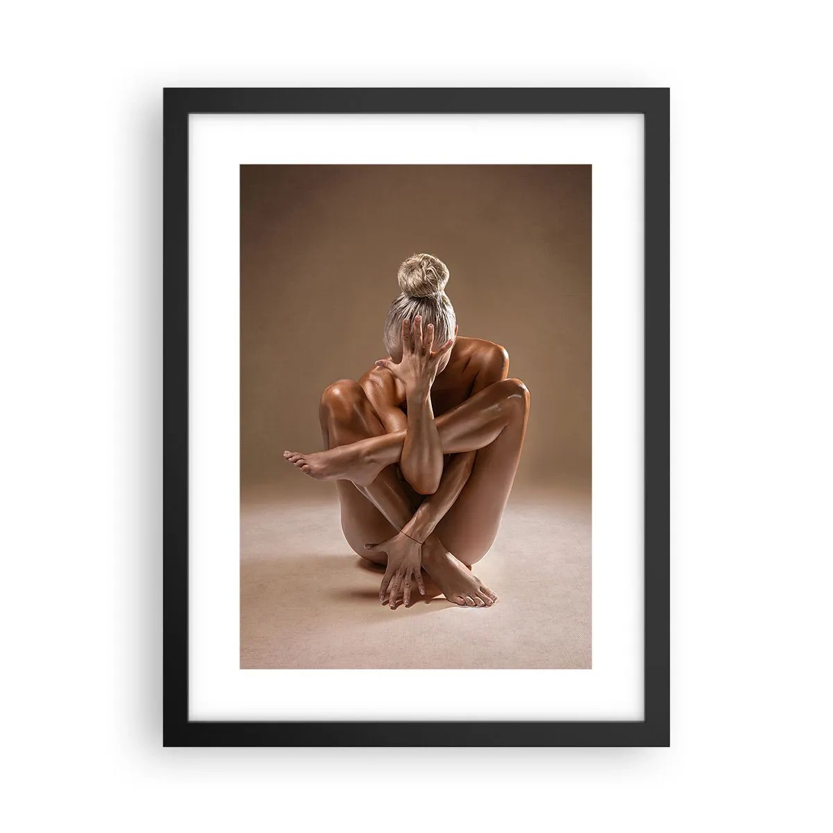 Poster in cornice nera - Unità di corpo e anima - 30x40 cm