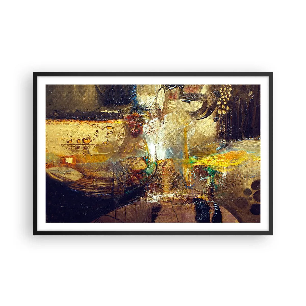 Poster in cornice nera - Freddo, più caldo, bollente - 91x61 cm