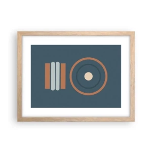 Poster in cornice rovere chiaro - L'essenza delle cose - 40x30 cm