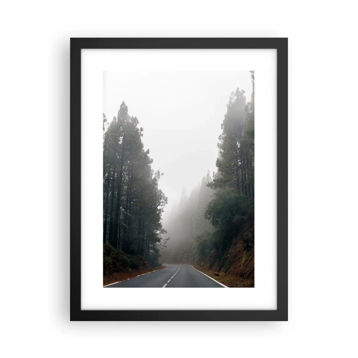 Poster in cornice nera - Il racconto della foresta magica - 30x40 cm