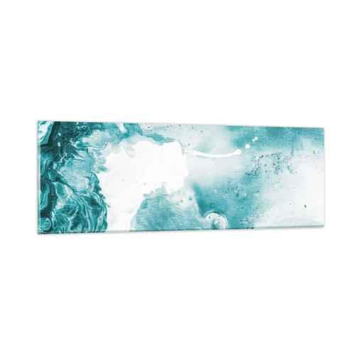 Quadro su vetro - Palude blu - 90x30 cm