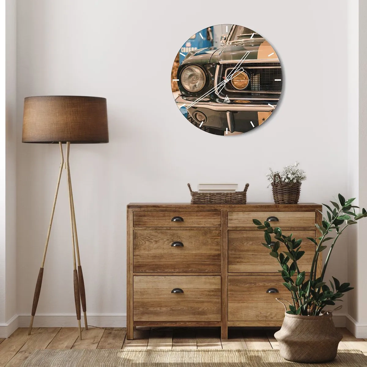 Orologio da parete - Orologio in Vetro - Incontro con la leggenda - 40x40 cm