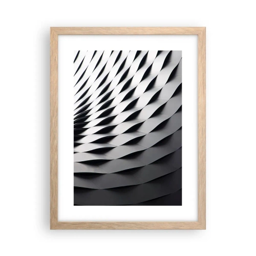 Poster in cornice rovere chiaro - Sulla cresta dell'onda - 30x40 cm