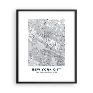 Poster in cornice nera - Anatomia della metropoli - 40x50 cm