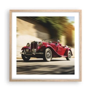 Poster in cornice rovere chiaro - Più bella della Nike di Samotracia - 50x50 cm