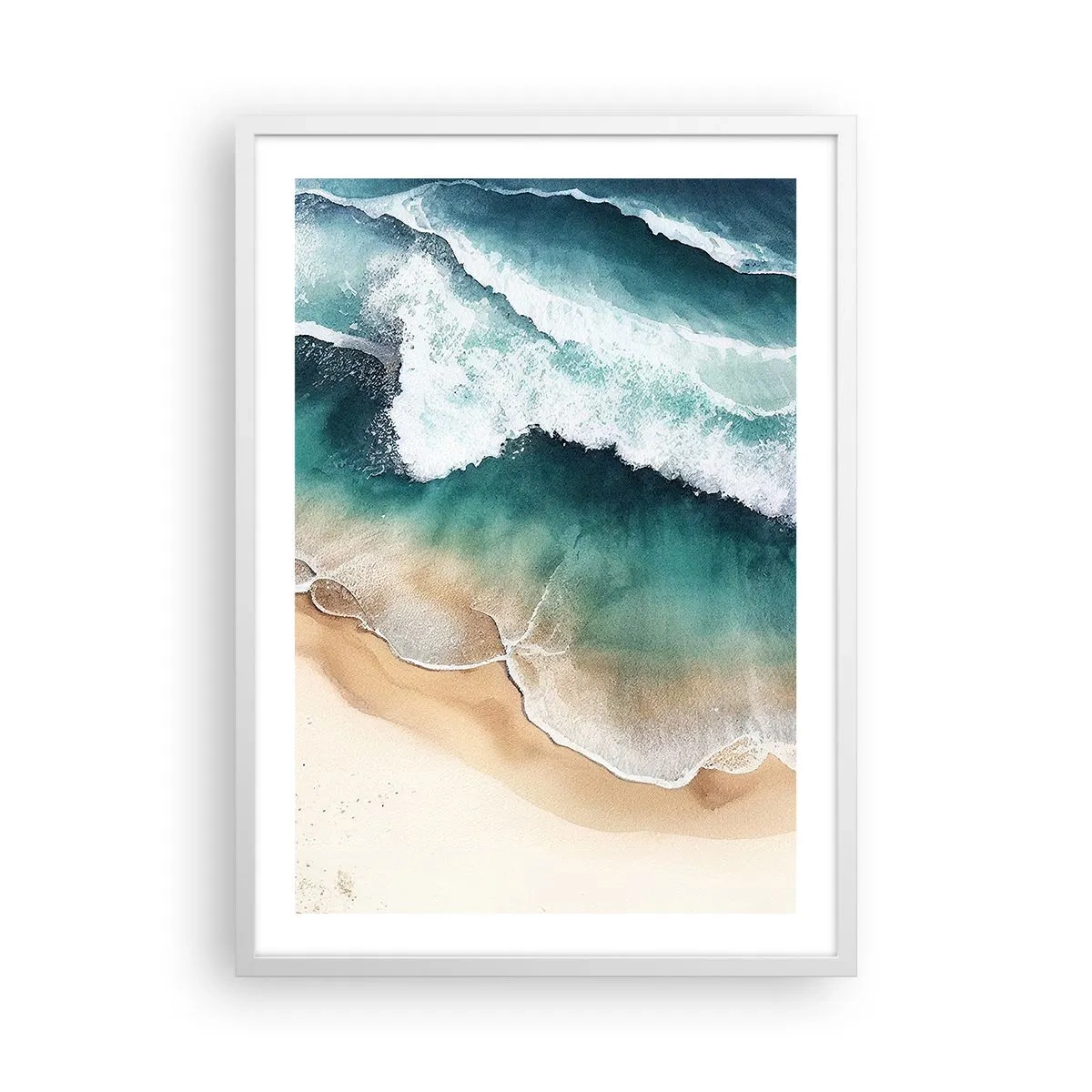 Poster in cornice bianca - L'eterno incontro - 50x70 cm