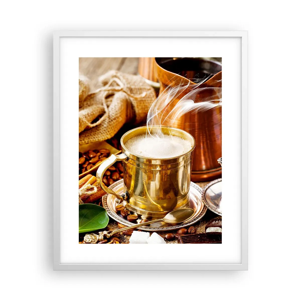 Poster in cornice bianca - Buona giornata! - 40x50 cm