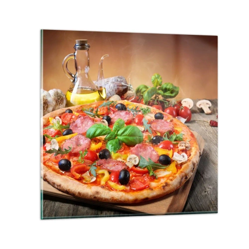 Quadro su vetro - Con gusto veramente italiano - 40x40 cm