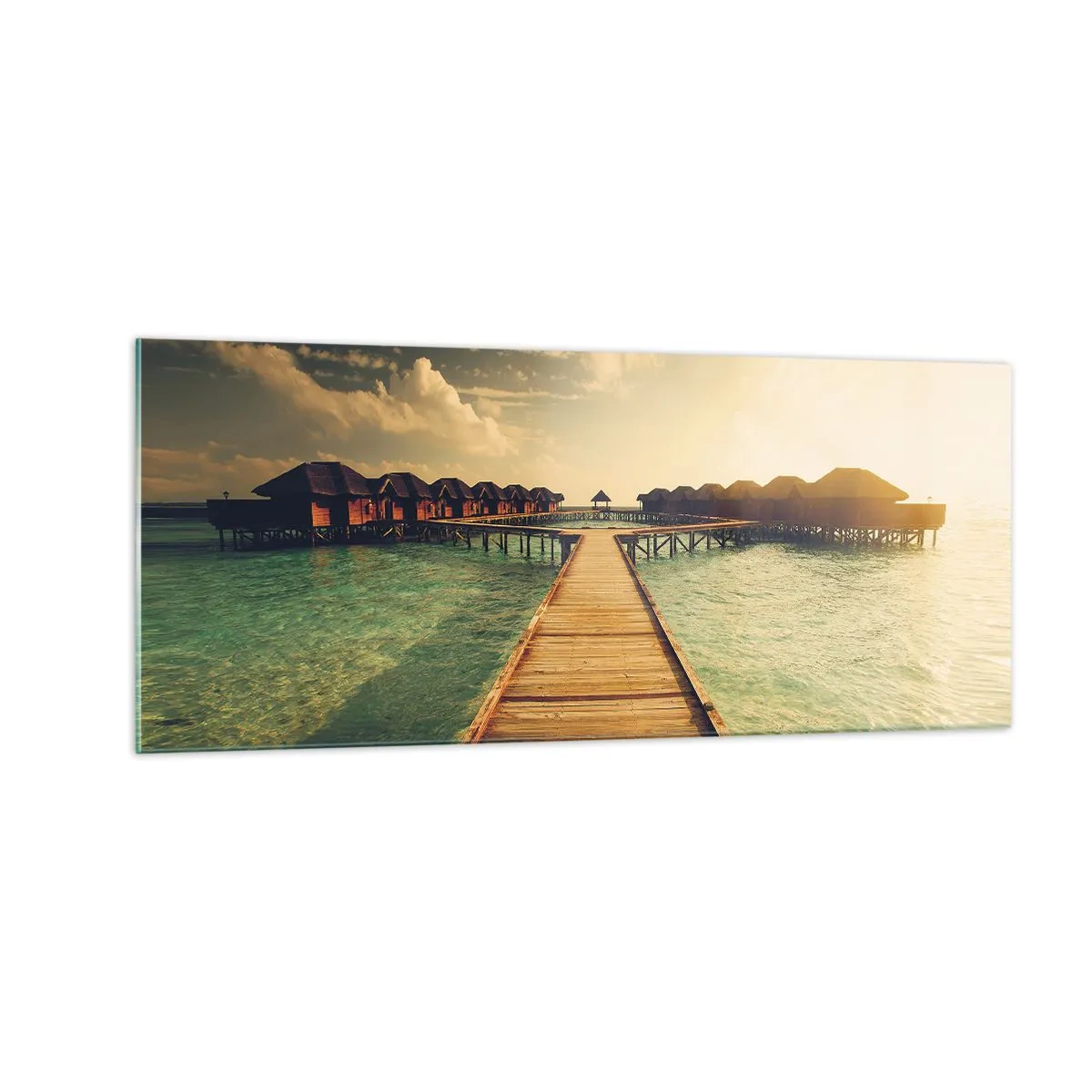 Quadro su vetro - Caldo invito - 100x40 cm