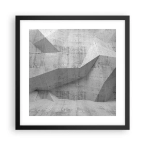 Poster in cornice nera - Una vera sfida - 40x40 cm