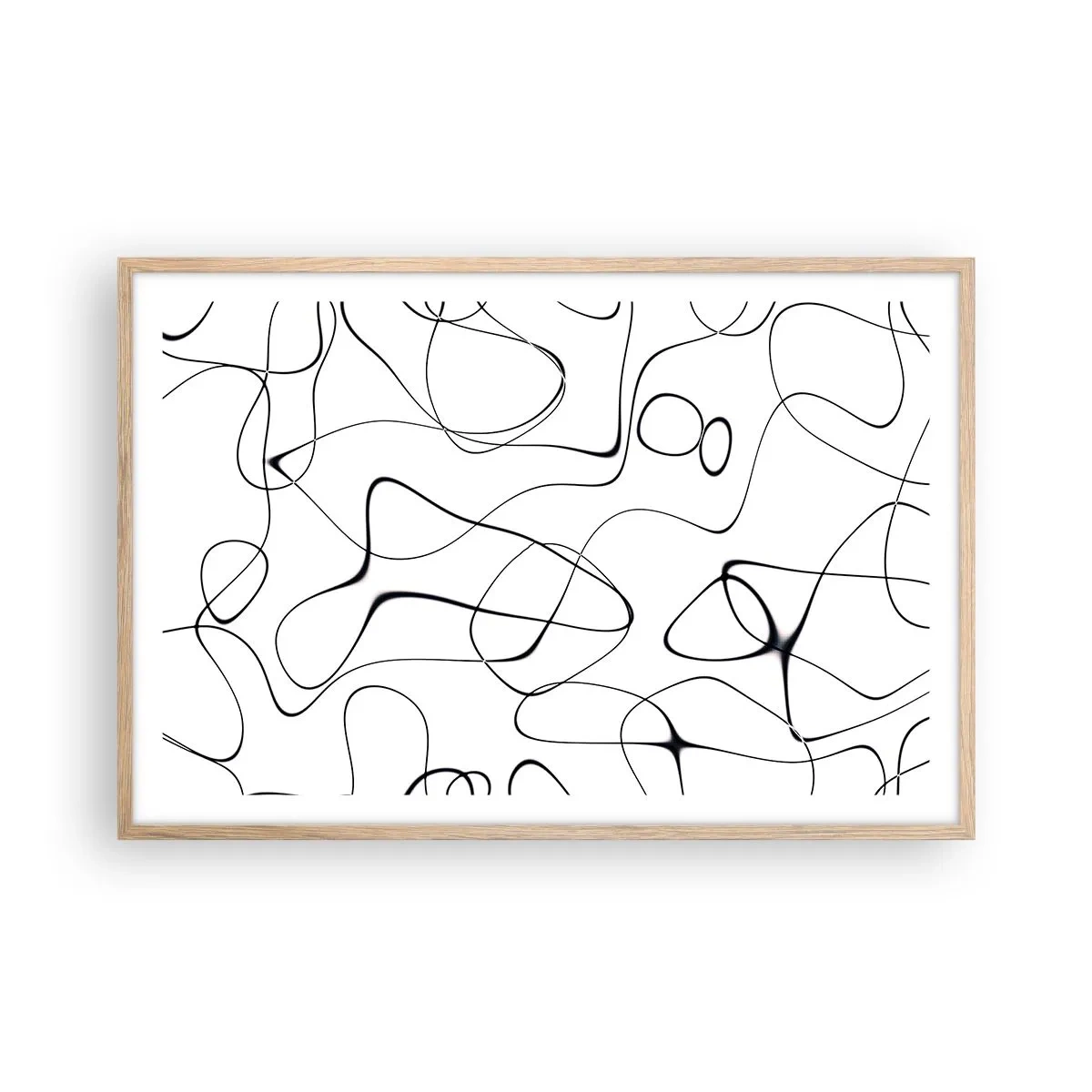 Poster in cornice rovere chiaro - Strade della vita, eventi del destino - 91x61 cm