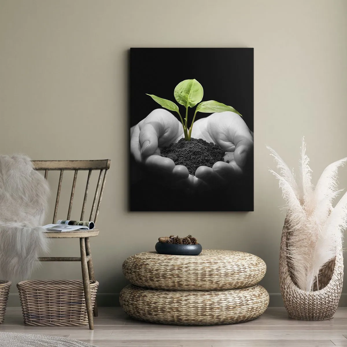 Quadro su tela - Stampe su Tela - Amo la natura, la proteggo - 45x80 cm