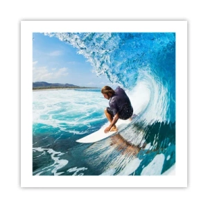 Poster - Ballando con le onde - 50x50 cm