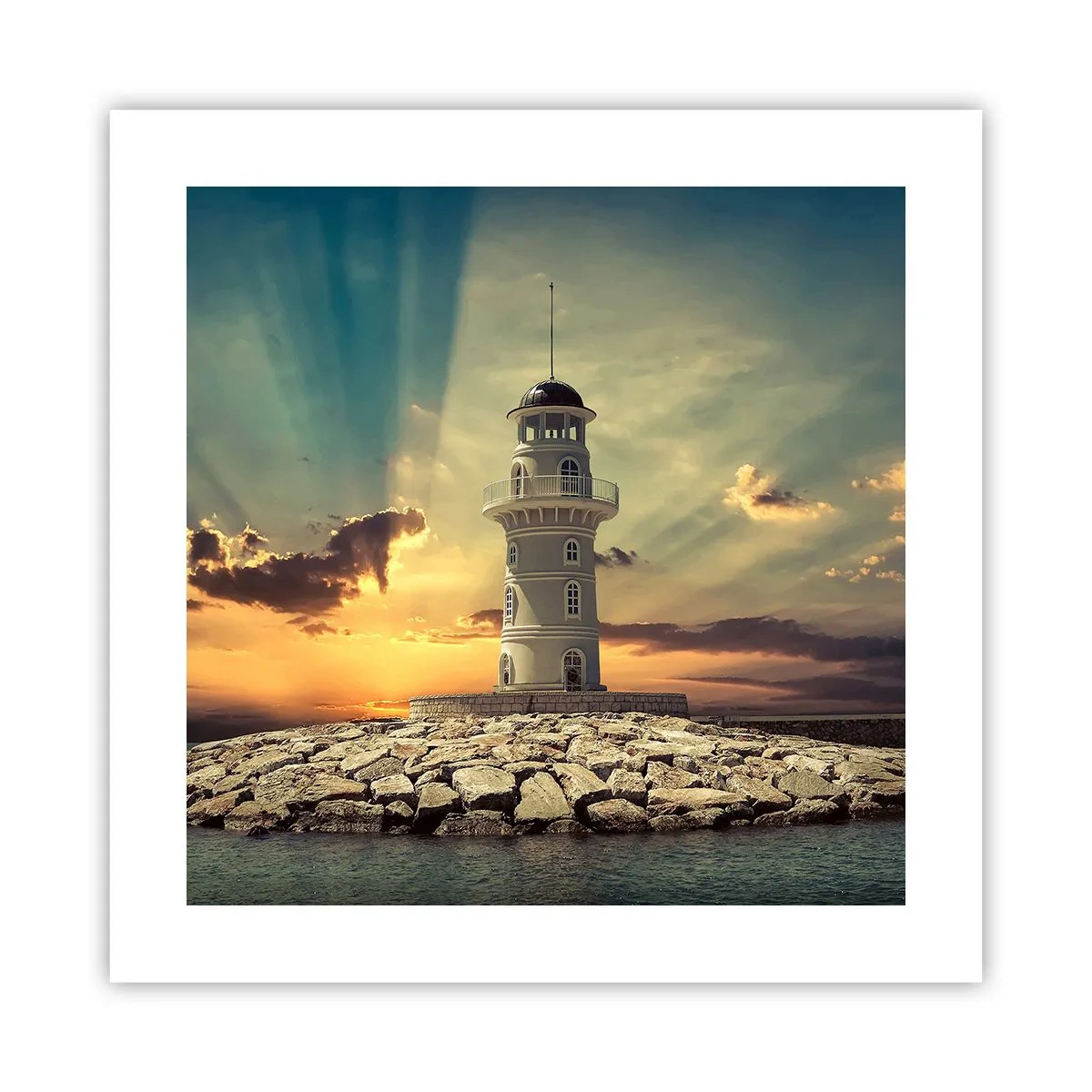 Poster - Luce - Bontà - Bellezza - 40x40 cm