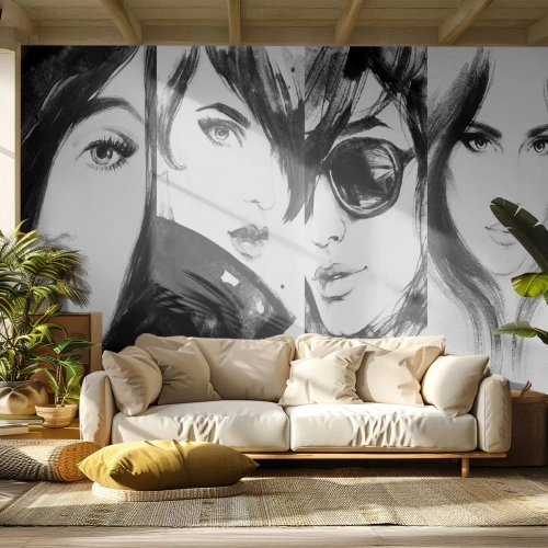 Fotomurali Autoadesivo Deluxe Sticker - Bellezza moltiplicata - Donna, Occhi di donna, Ritratto di una donna - 100x70 cm