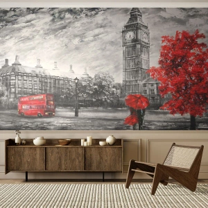 Fotomurali Premium Sand - Un giorno eccitante - Città, Londra, Architettura - 500x350 cm