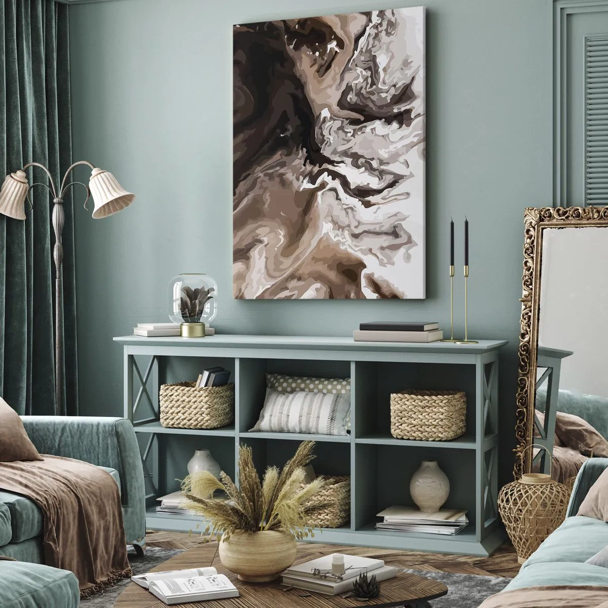 Quadro su tela - Stampe su Tela - Contrasto di colori - 65x120 cm