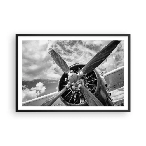 Poster in cornice nera - Il dominatore dell'aria - 91x61 cm