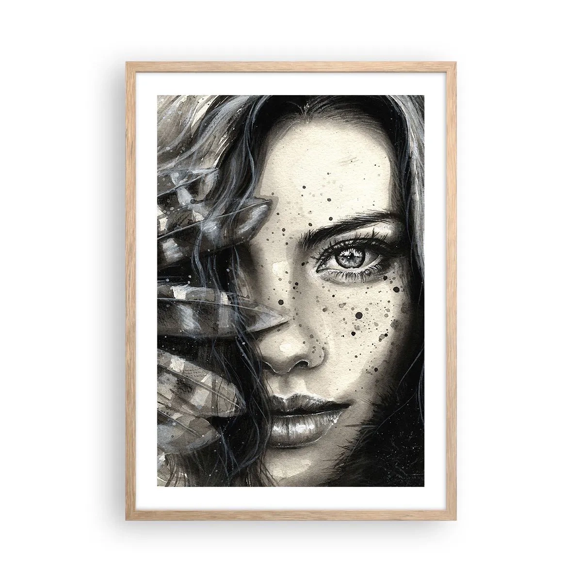 Poster in cornice rovere chiaro - Bellezza selvaggia - 50x70 cm