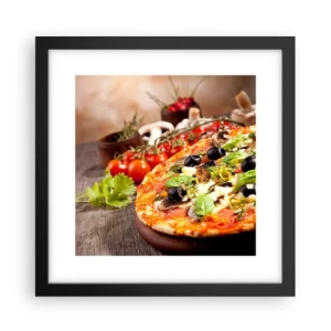 Poster in cornice nera - Con ingredienti tellurici - 30x30 cm
