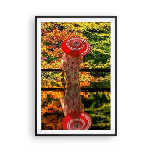 Poster in cornice nera - Nel tempio della natura - 61x91 cm