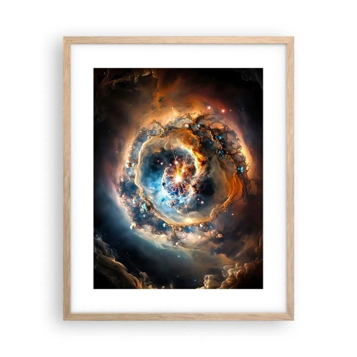 Poster in cornice rovere chiaro - L'inizio - 40x50 cm