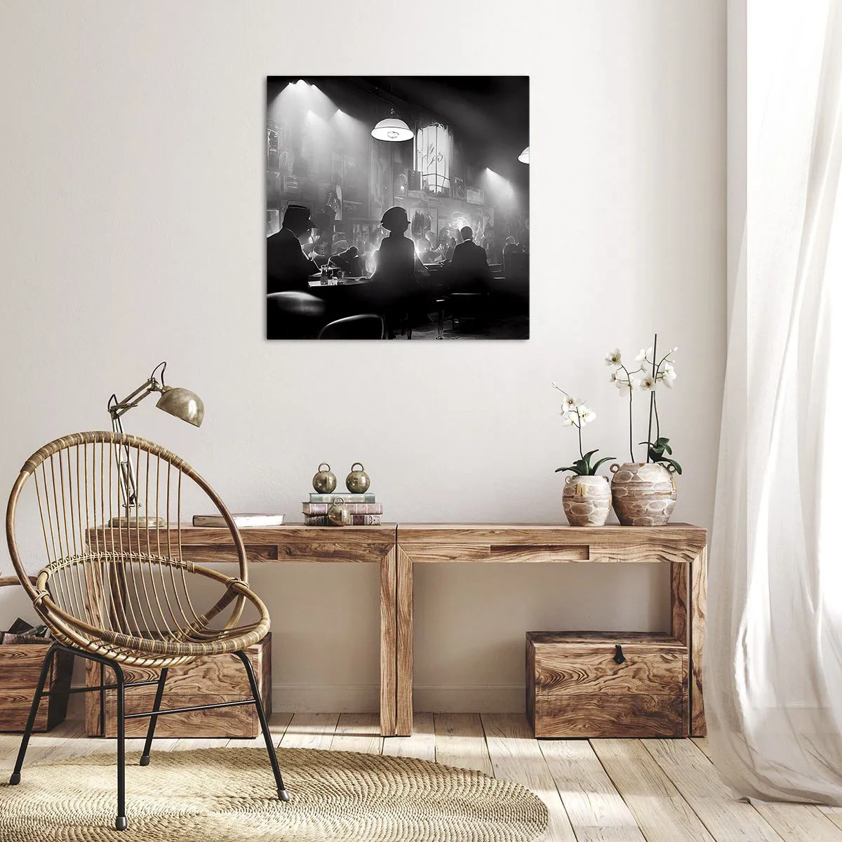 Quadro su tela - Stampe su Tela - Nell'atmosfera jazz - 40x40 cm