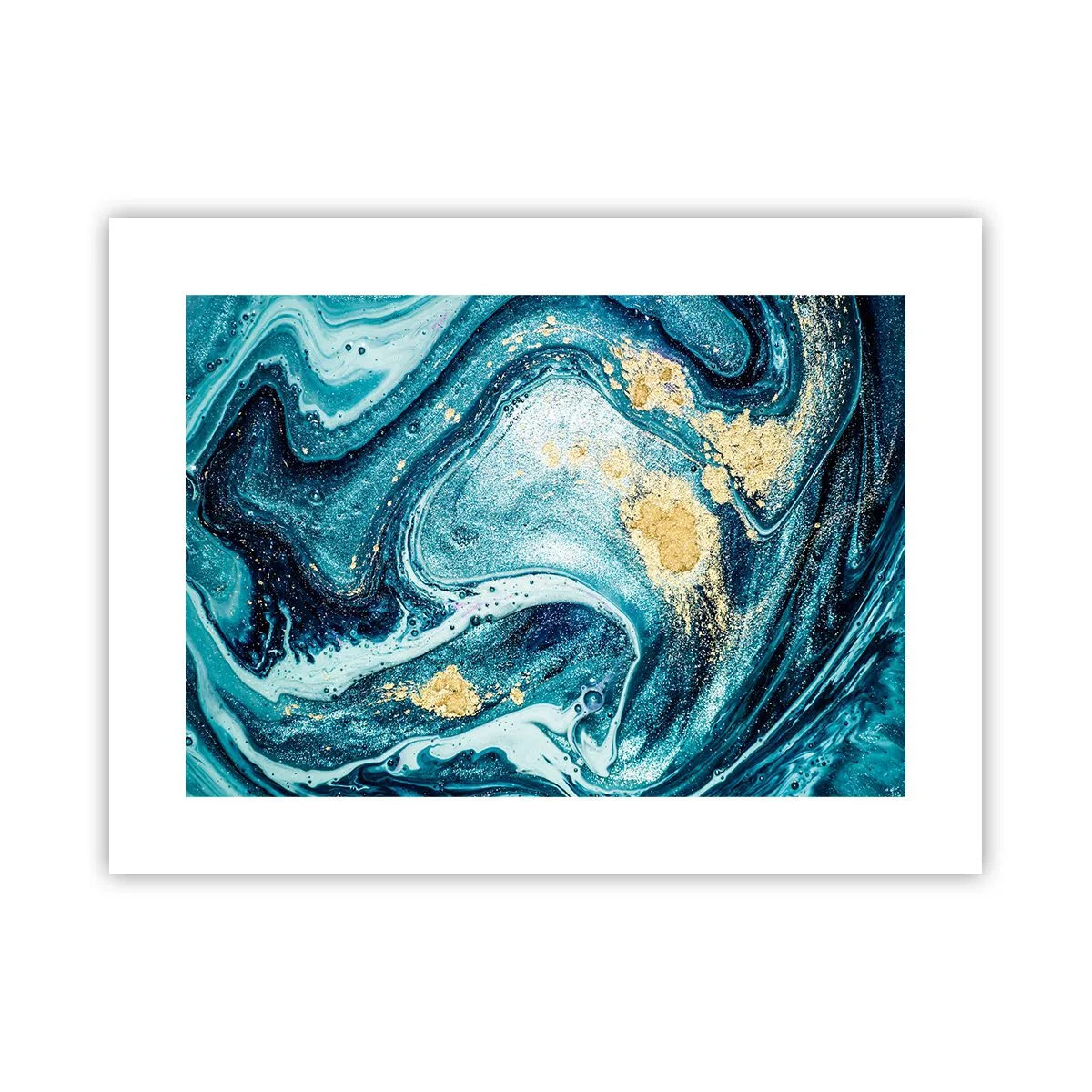 Poster - Vortice blu - 40x30 cm