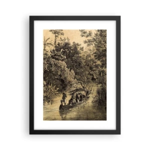 Poster in cornice nera - Viaggio alla fonte - 30x40 cm