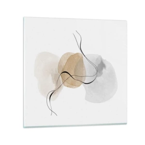 Quadro su vetro - Grani d'aria - 60x60 cm