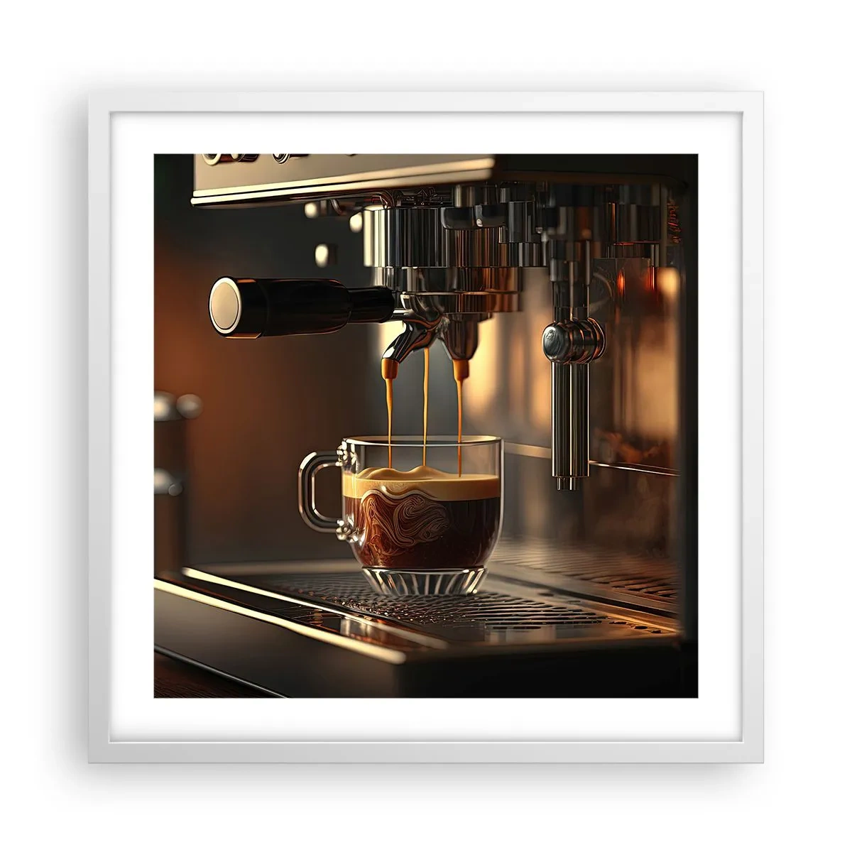 Poster in cornice bianca - Miscela sensuale - 50x50 cm