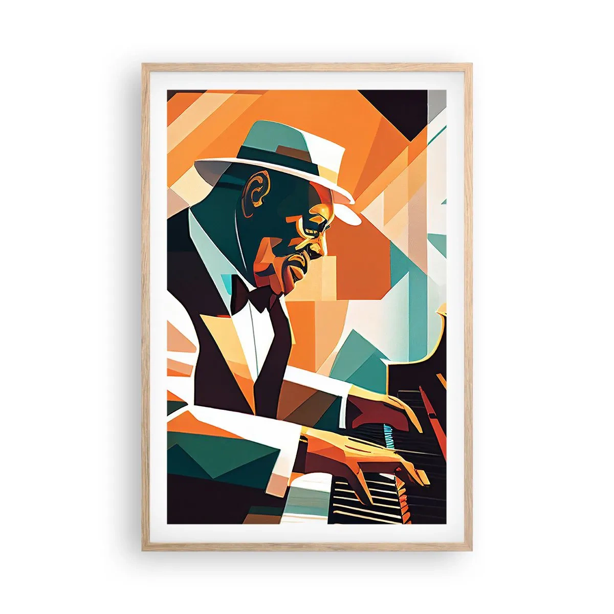 Poster in cornice rovere chiaro - Tutto il jazz - 61x91 cm