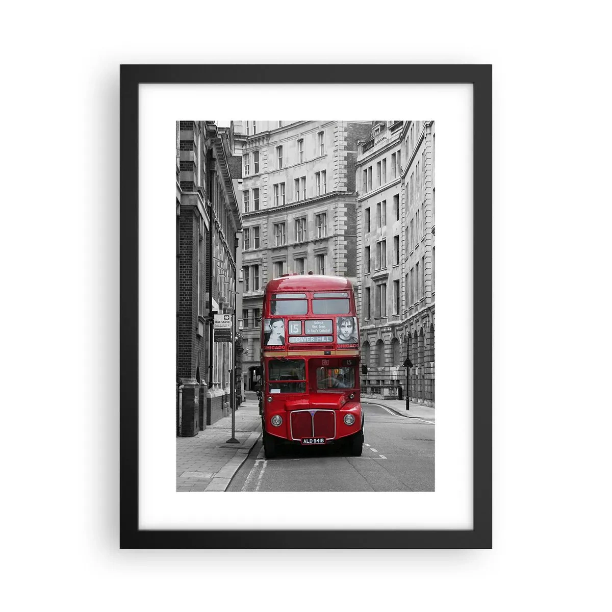 Poster in cornice nera - Il quotidiano non deve essere grigio - 30x40 cm