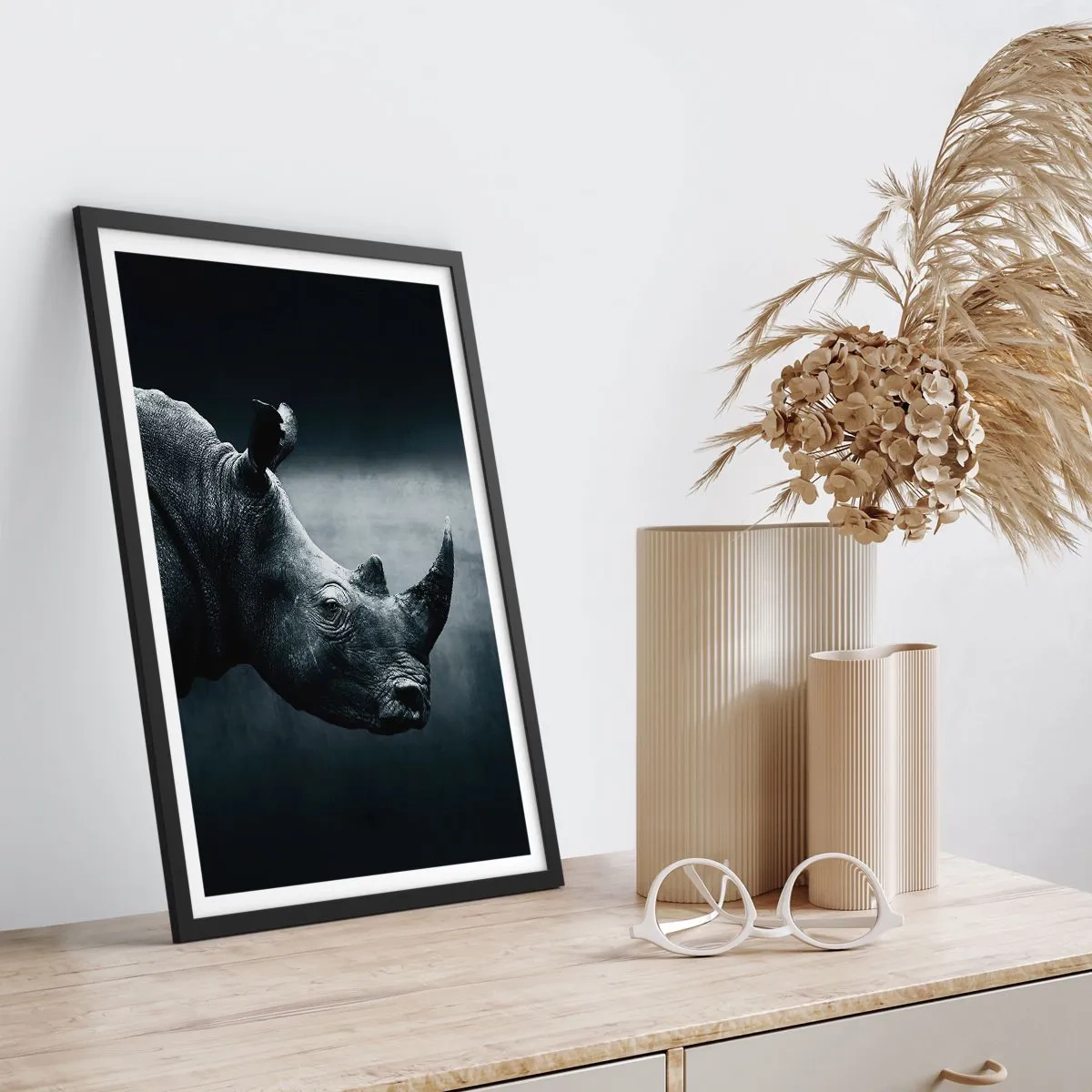 Poster in cornice nera - Profilo destro - 61x91 cm
