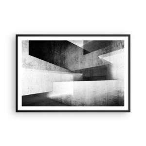 Poster in cornice nera - La struttura dello spazio - 91x61 cm