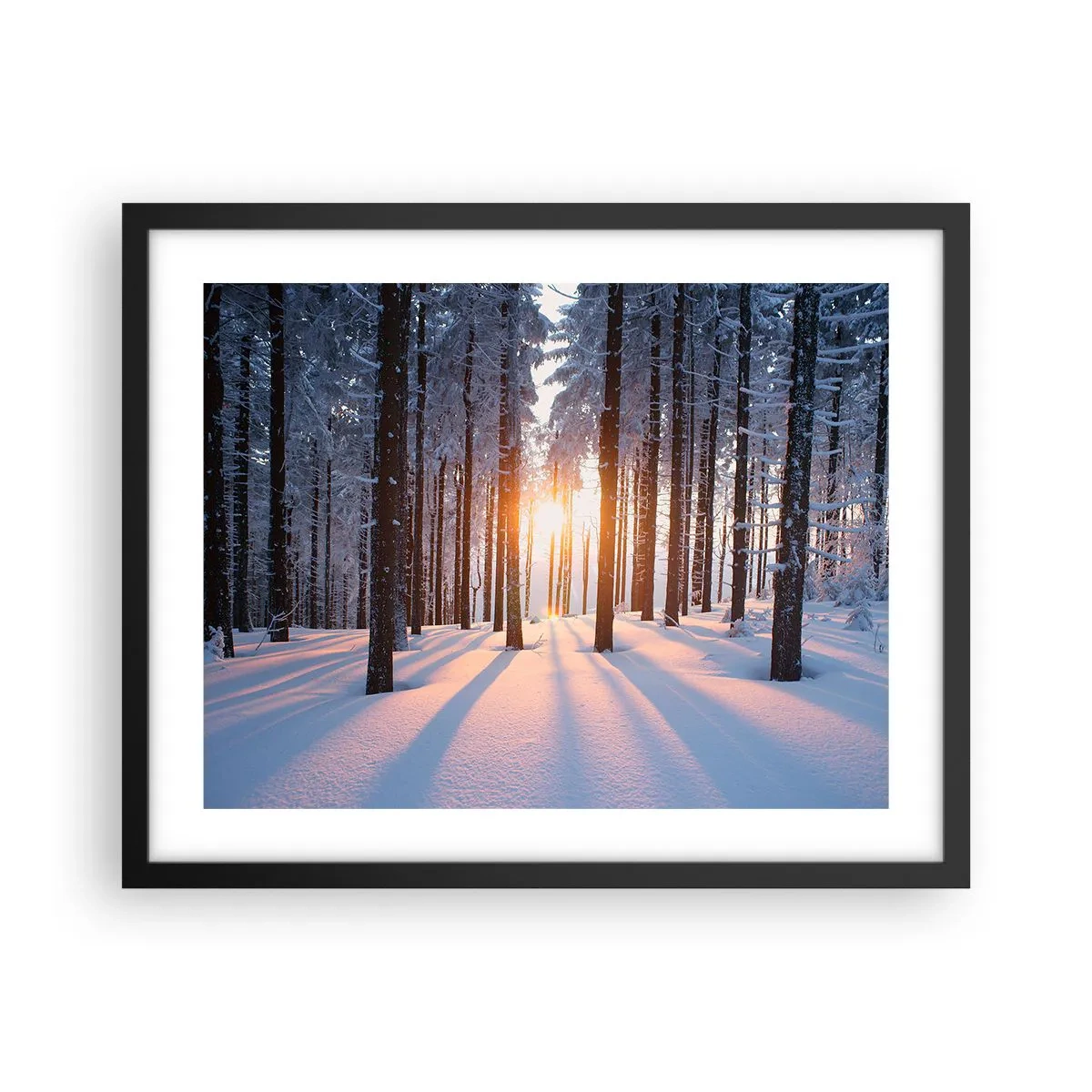 Poster in cornice nera - Decisamente nero su bianco - 50x40 cm