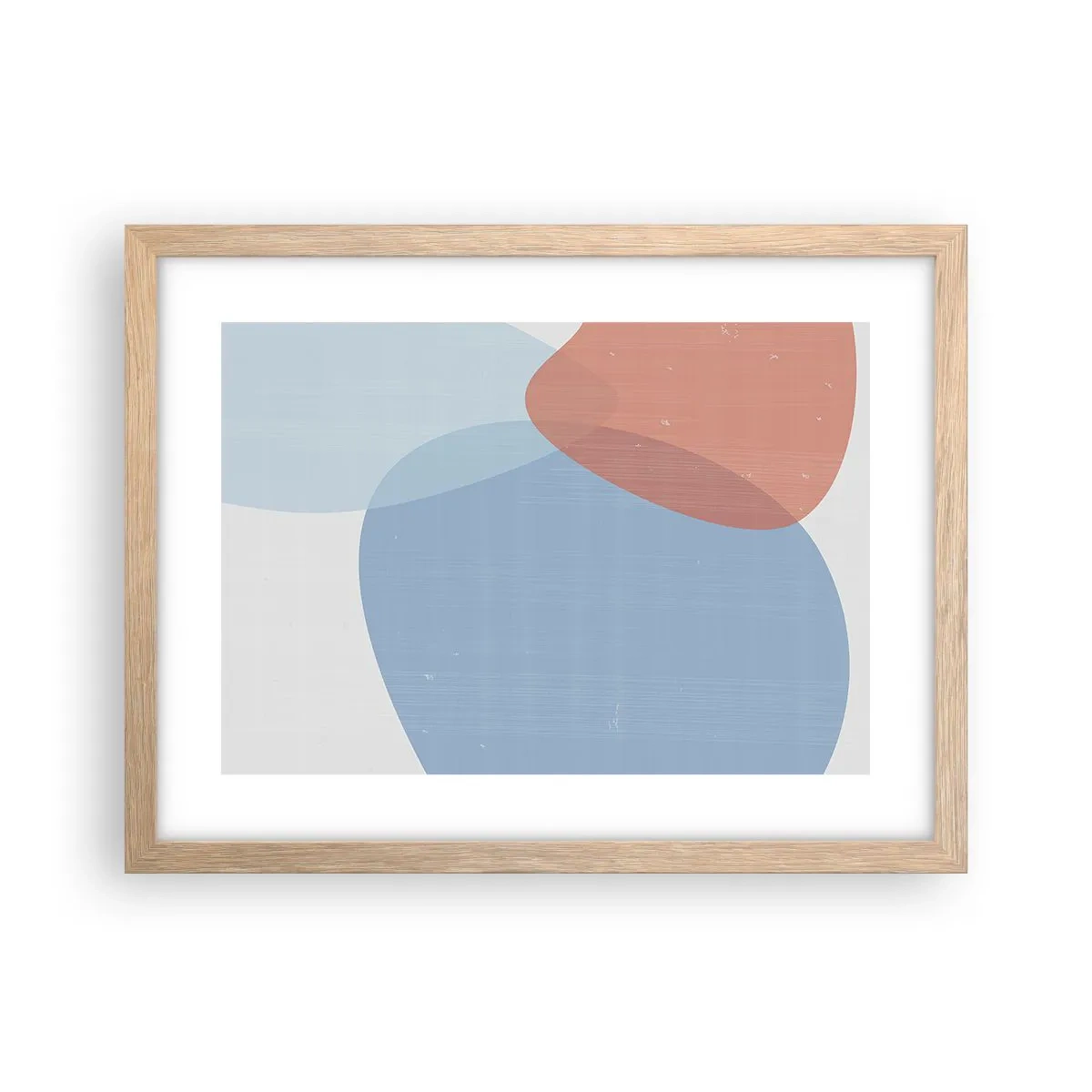 Poster in cornice rovere chiaro - Legami pastello - 40x30 cm