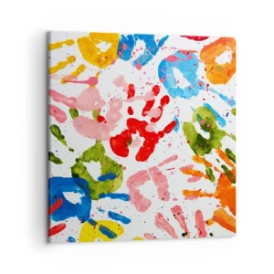 Quadro su tela - Stampe su Tela - Segui le tracce - 50x50 cm