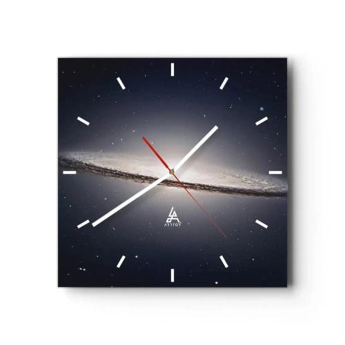 Orologio da parete - Orologio in Vetro - Tanto tempo fa in una lontana galassia... - 40x40 cm