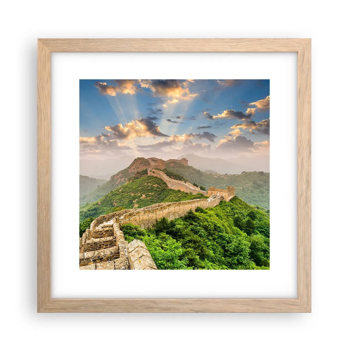 Poster in cornice rovere chiaro - La grandezza che non passa mai - 30x30 cm