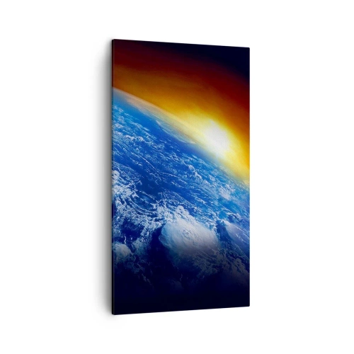 Quadro su tela - Stampe su Tela - L'alba sul pianeta azzurro - 45x80 cm