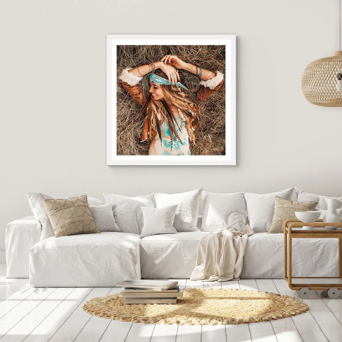 Poster in cornice bianca - Verso gli anni dell'amore - 60x60 cm