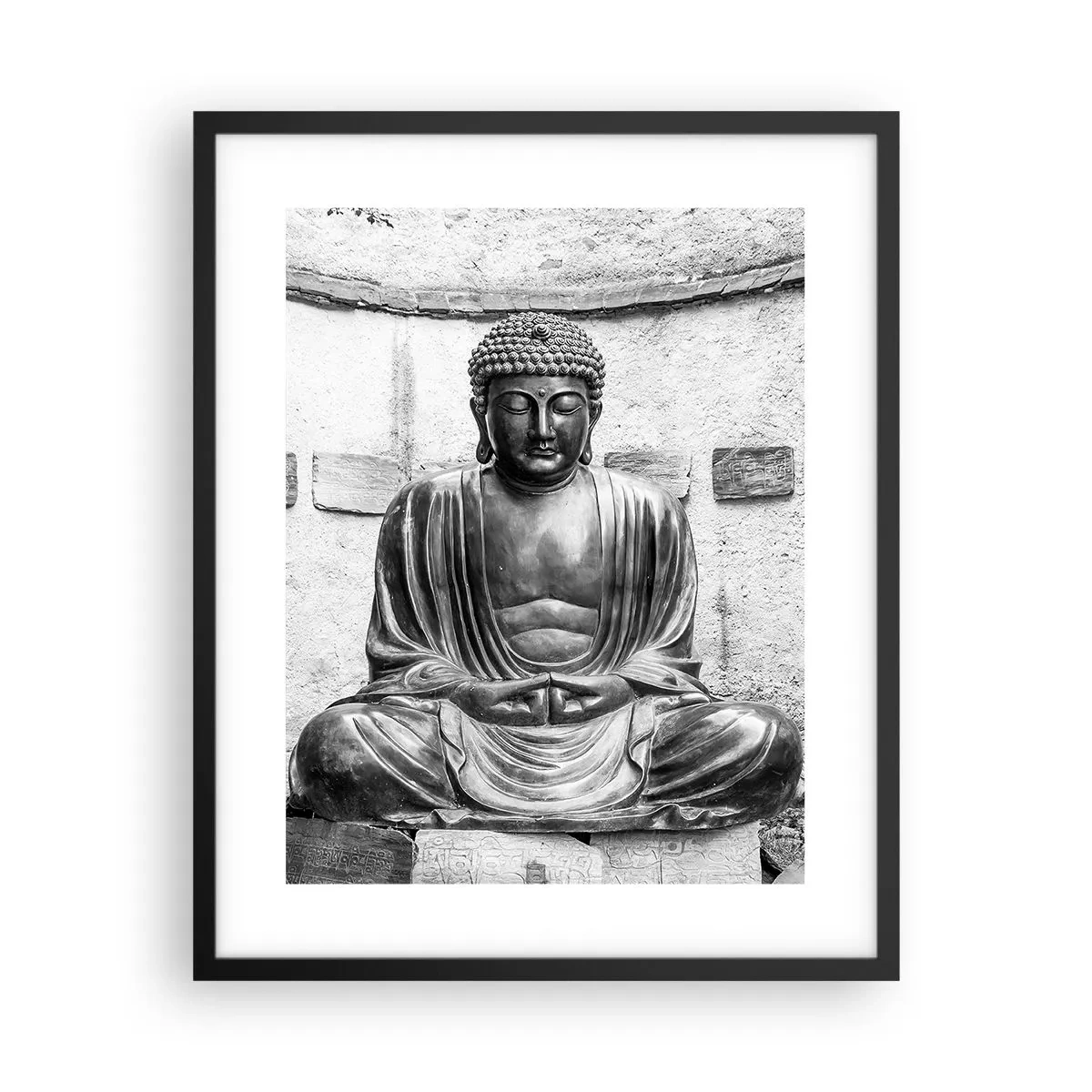 Poster in cornice nera - Alla fonte della pace - 40x50 cm